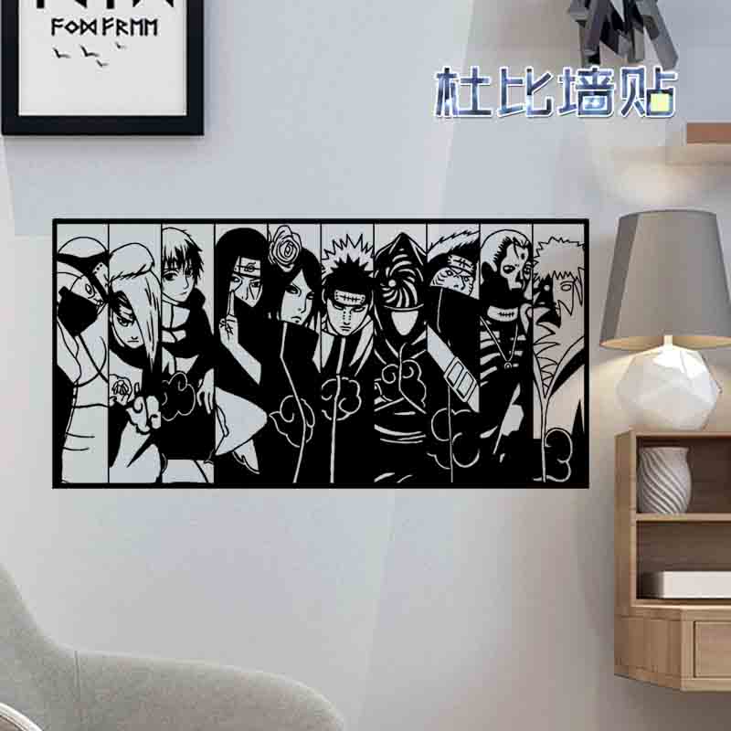 Fire And Shadows Ninja Didarapeen Xiaofei section wall sticker Fire and shadow sticker Poster Wall Large Sticker Painting Dorm Room