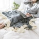 Nordic flouncing đan chăn len mền máy lạnh văn phòng ăn trưa nghỉ ngơi chăn khăn choàng chăn mền chăn sofa giải trí - Ném / Chăn chăn lông cừu nhật