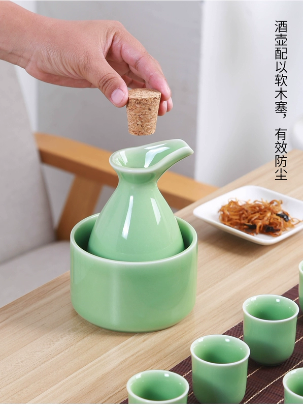 Một nửa catty ấm rượu gốm lẩu rượu vang vàng rượu vang trắng nhà rượu vang rượu vang rượu vang rượu vang ly rượu vang nhỏ hầm rượu