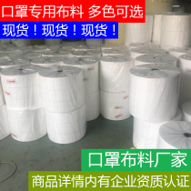 Disposable flat mask non-woven fabric raw material color cloth pro-skin layer KN95 mask protective breathable fabric