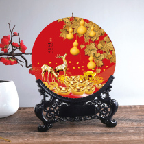 2023 Wooden Desk Calendar China Wind Lunar Calendar Rabbit Year Custom Logo Table Calendar For Advertising Print Bronzing calendar