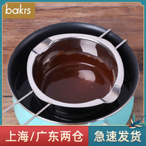 Stainless steel handmade DIY Chocolate melting pot Melting cup bowl melting furnace Butter melting pot Baking tool