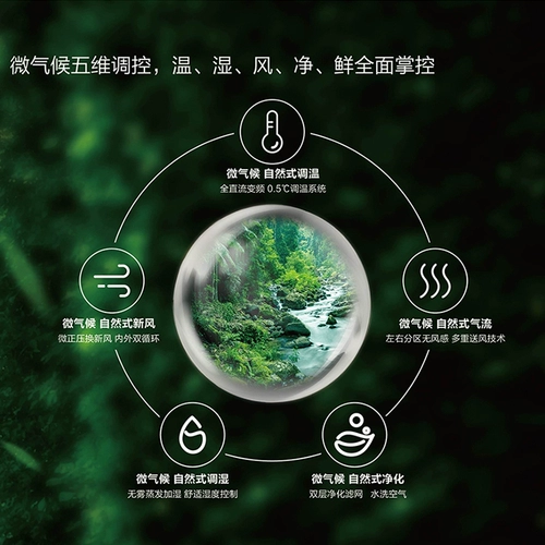 Медиа-космическая станция кондиционер большой 1,5-пленки банка на стене, установленная на стене, KFR-35GW/BP3DN8Y-AIR100