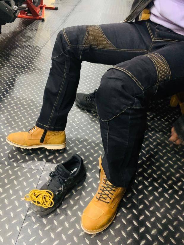 Locomotive Pants Locomotive riding pants anti-fall pants jeans Pants Racing Pants All Season Breathable Stretch of Body Armor Woman