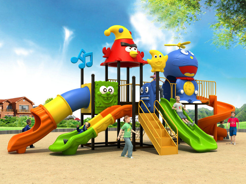 Kindergarten Outdoor Large Sliding Slides for Swings Combine Children Outdoor Community Square Entertainment Toy Pleasure Facilities