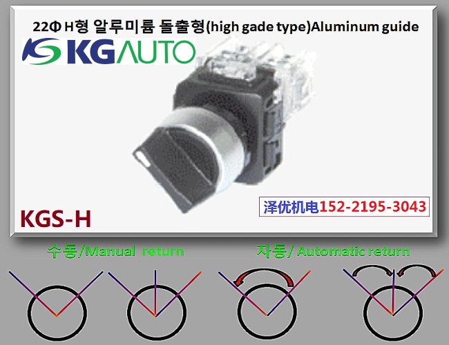 Korea KGAUTO switch KGS-H2M1 KGS-H2R1 KGS-H3M2 KGS-H3R2