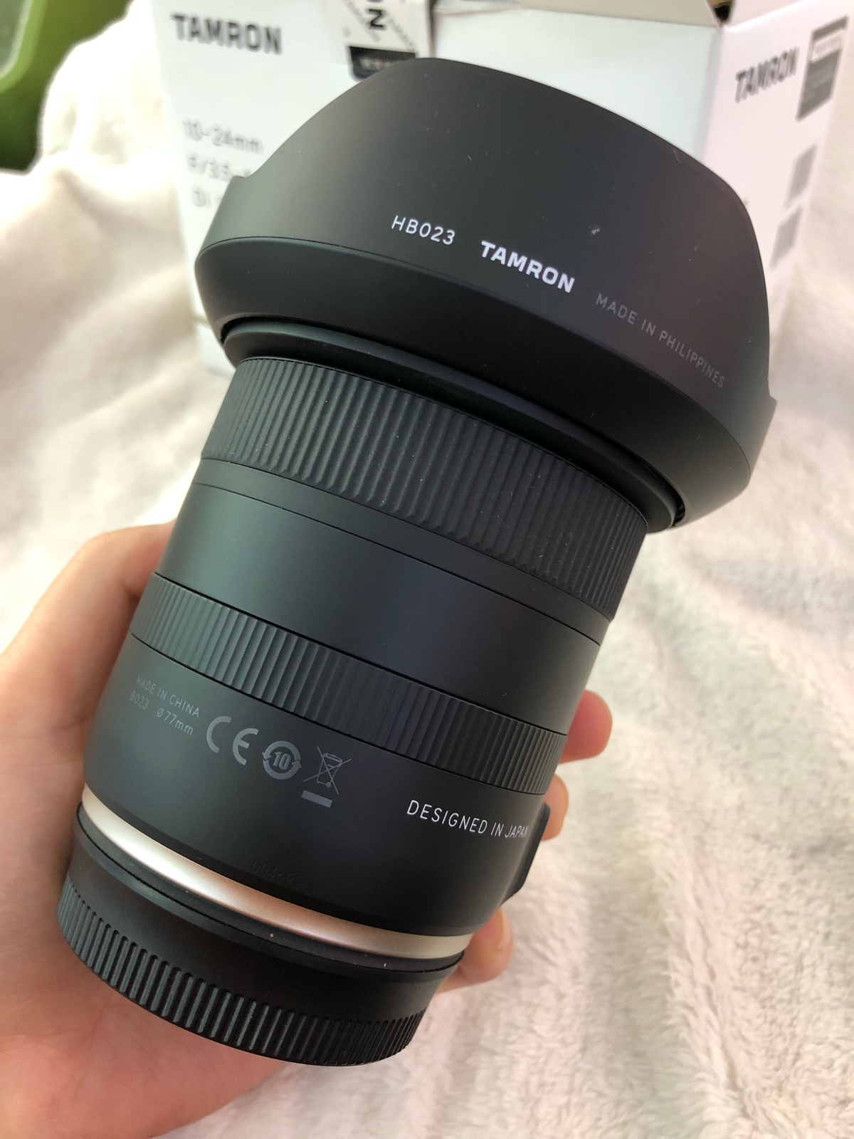 ổn định hình ảnh Tamron 10-24 VC thế hệ thứ hai siêu góc rộng ống kính cảnh quan SLR Canon miệng Tamron B023 B023 - Máy ảnh SLR ống kính fujifilm