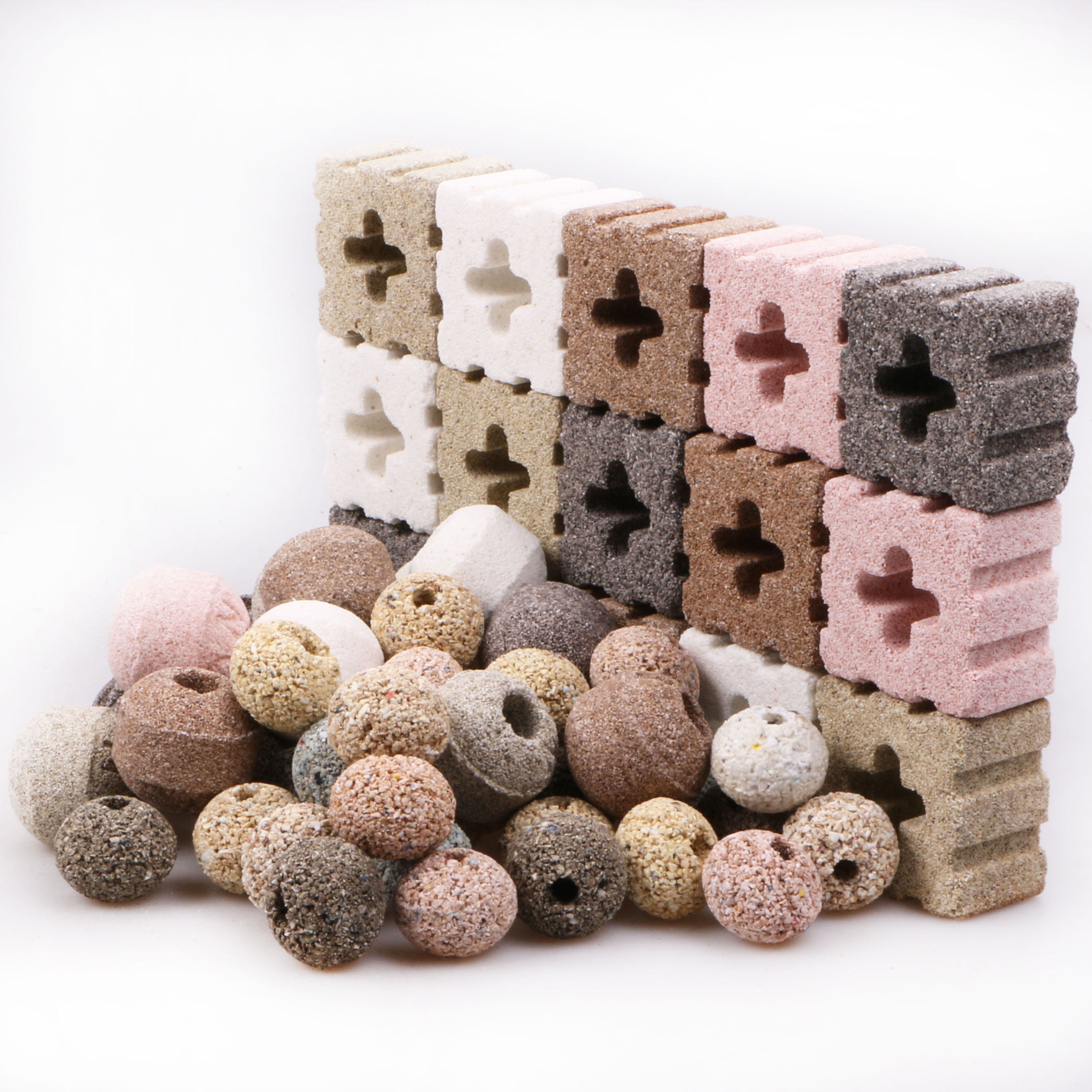 Fish Tank Filter Material Bacteria House Suit Filter Material Ceramic Ring Biochemical Quartz Ball Nanofiltration Material Net Waterstone