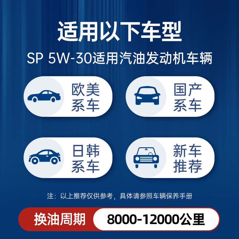 Nobel Run National Vi Fully Synthetic Engine Oil Sp Grade 5W30 Car Maintenance Lubricant 4L Official Flagship Store Genuine Product