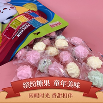 New banyan Garden Fun Stream Heart Sugar Water fruity sandwich Soft Sugar mixed cotton candy Childrens nets Red casual snacks
