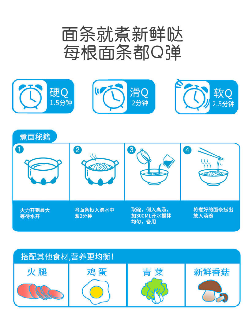 统一 Q小鲜 冷鲜面 6袋 媲美现擀棉 图7