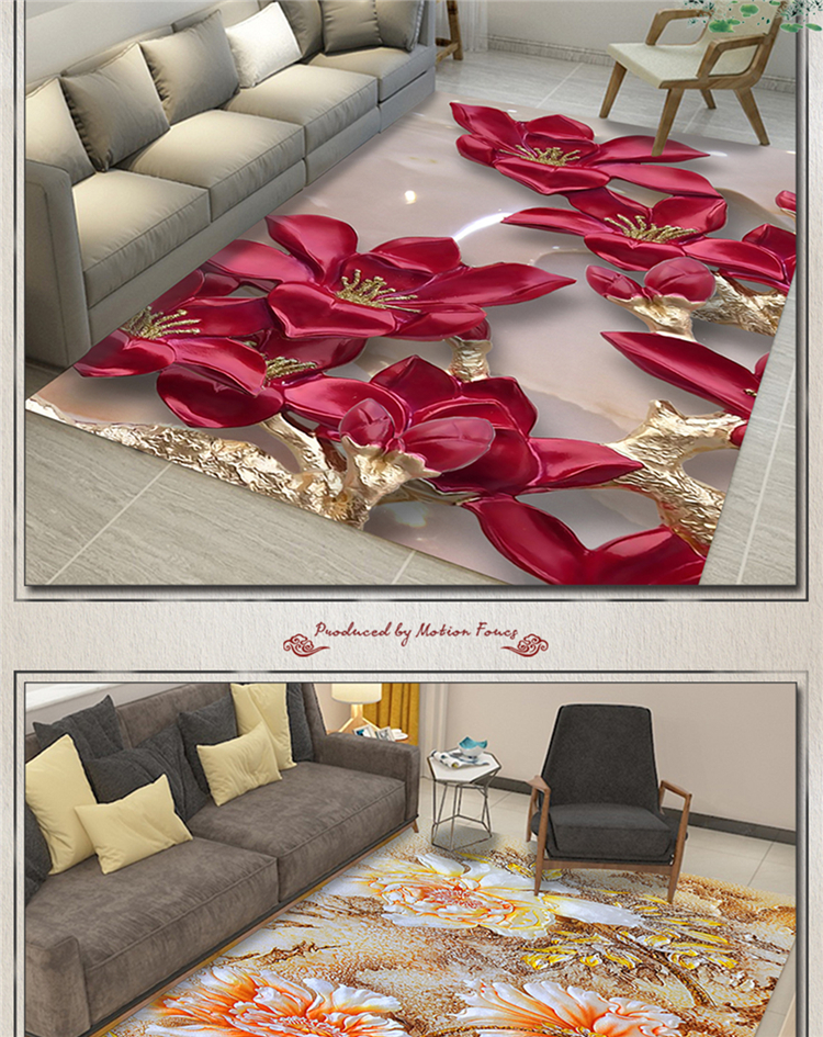 Thảm phòng khách tối giản hiện đại Mới phong cách Trung Quốc sofa bàn cà phê mat phòng ngủ cạnh giường hình chữ nhật phòng tùy chỉnh - Thảm thảm hàn quốc