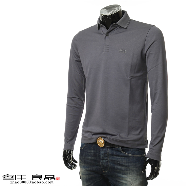 良品 Áo phông dài tay nam màu đen chính hãng của Hugo Boss 50392723 10210510 active shirt