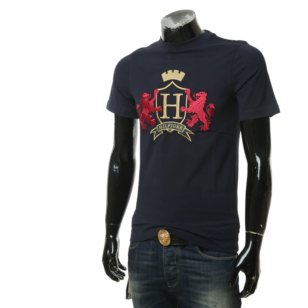 Футболка с короткими рукавами Tommy Hilfiger, с вышивкой