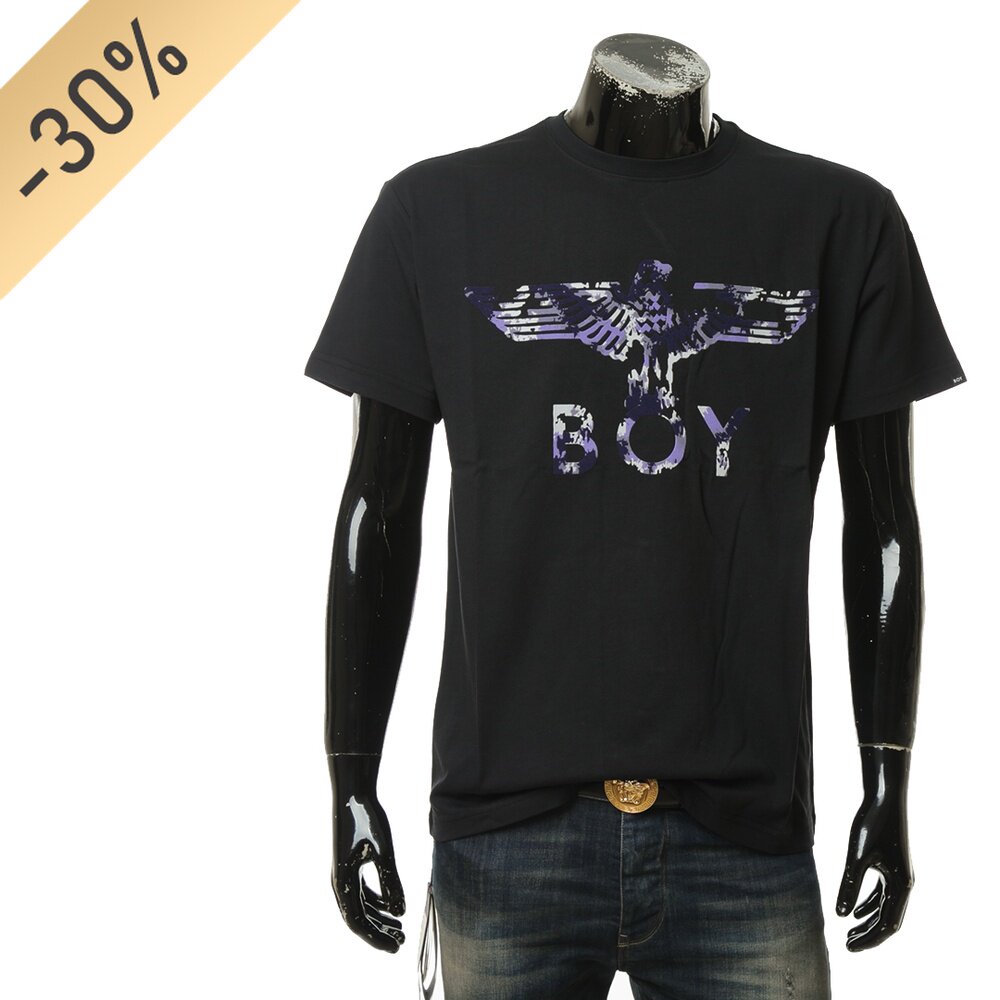 BOY LONDON tide brand men's old eagle logo casual short-sleeved T-shirt BOY CAMO FLOCK TEE