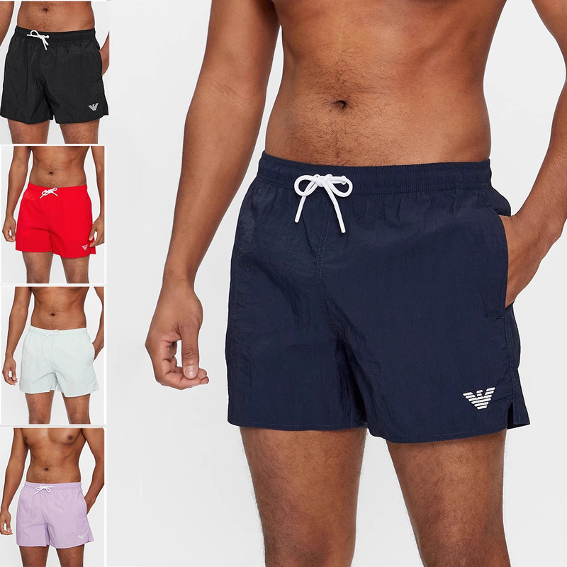 Emporio Armani Ea Armani Men's Embroidered Beach Shorts Casual Pants 211756 4R422