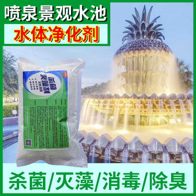 Fountain Landscape Pool Cleaning Agent, Water Purifier for Sales Offices, Eliminates Algae, Moss, and Microorganisms, Water Quality Purifier