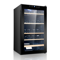 95L ice bar household red wine small transparent glass single door small refrigerator soft frozen tea constant temperature refrigerator