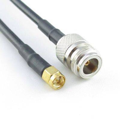 RF connector N motherhead to SMA Public Head 50 cm RG58 cable N-K SMA-J full copper