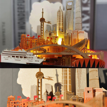  2022 3D three-dimensional architectural paper carving calendar sticky notes Net celebrity creative Harry Potter art desk calendar craft gift