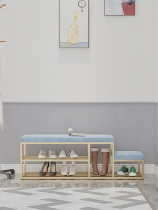 Light and luxurious entrance to the door for the home door entrance door to the family shoe rack High and low primary and secondary for children to wear a footstool