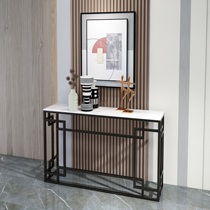 Light and luxurious close table Chinese Xuanguancabinet Modern rock slats case corridor leans against wall narrow table to enter the door into the family