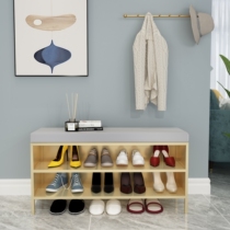 Entrance to the house Shoes Stool Home Doorway Light Lavish Soft Bag Children High And Low Wearing Shoes Stool Minima Can Sit Shoes Cabinet Shoe Rack