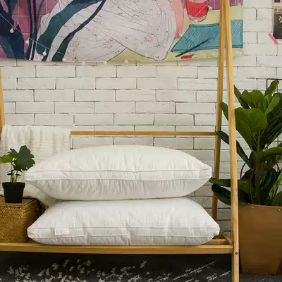 (House posture) high quality cotton quilted pillow core feather velvet fluffy pillow core thickened one suit BJ