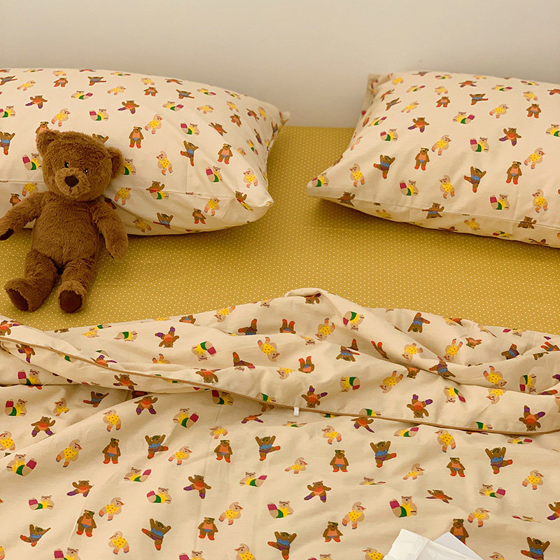 In the wind in the wind sports wind bear summer is suite of pure cotton SS twin double pillow sleeve