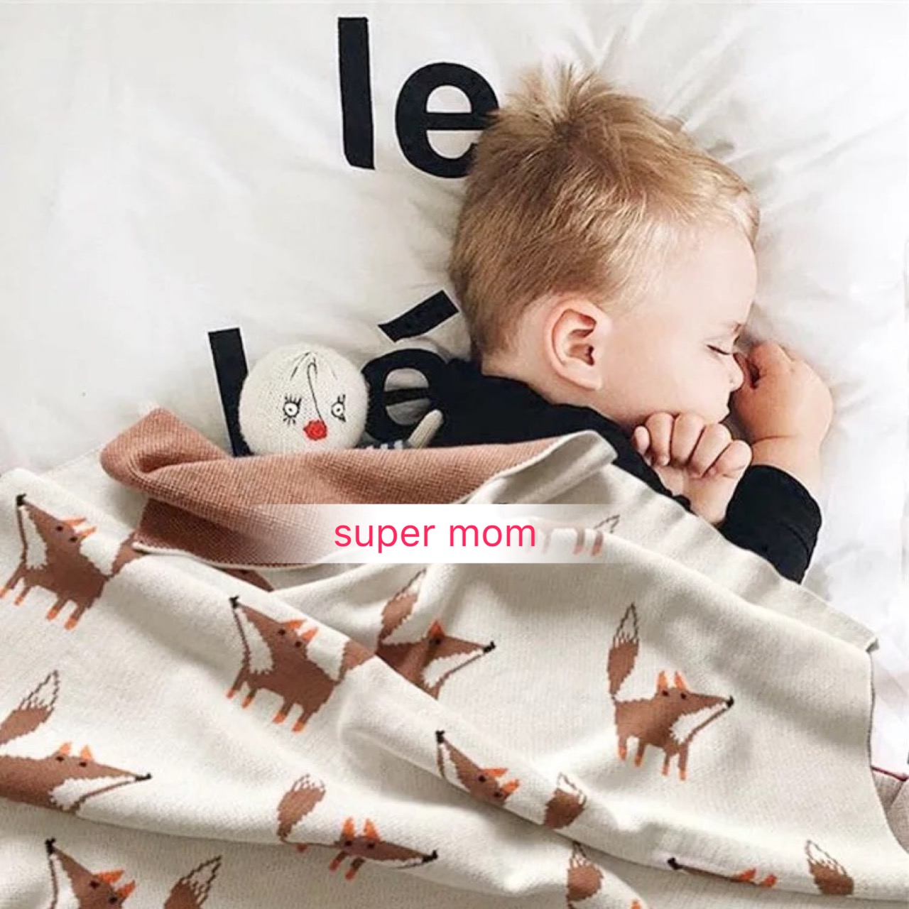 Export quality ins new cotton baby blanket Children out of line blanket Baby knitted lunch break air conditioning blanket