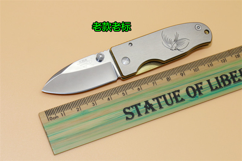 Chính thức Trung Quốc ba lưỡi gỗ 4024 cầm tay gấp dao tự vệ hoang dã dao trái cây dao quân đội Thụy Sĩ dao gấp mini đa năng