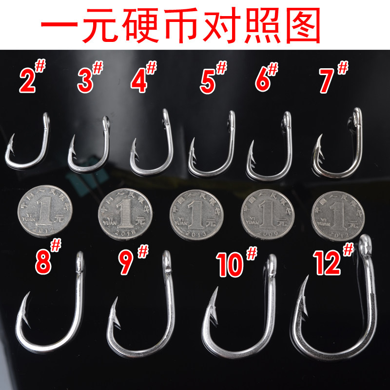 25年必买!大物海钓钩加粗恶棍钩,钓鲟鱼青鱼稳如泰山🔥-鱼钩-淘宝好物网