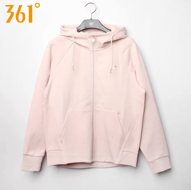 ຊຸດກິລາຜູ້ຍິງ 361 ອົງສາ sweatshirt cotton 2024 spring new style 361 hooded cardigan sweater jacket 4009A