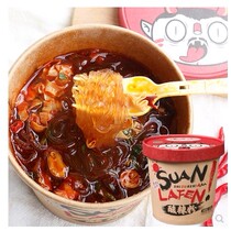 Food people Hot and sour powder 130g barreled Net red Instant spicy sweet potato fans convenient instant snacks