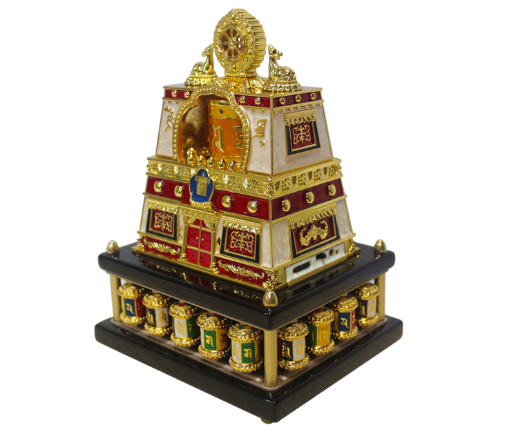 Молитвенный барабан 德田转经轮   电动转经轮 福德宝 祈福 招财 转运 办公 家居用品