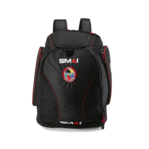 WKF certified SMAI karate bag can be extended with two sets of red and blue protective gear for lower body school professional team competition selection