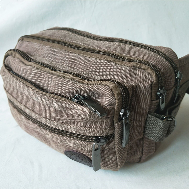 Túi nam mới đa chức năng kinh doanh tiền mặt đăng ký nhiều lớp vải thực tế unisex chống mài mòn công suất lớn bán nóng 	mua túi đeo hông rẻ