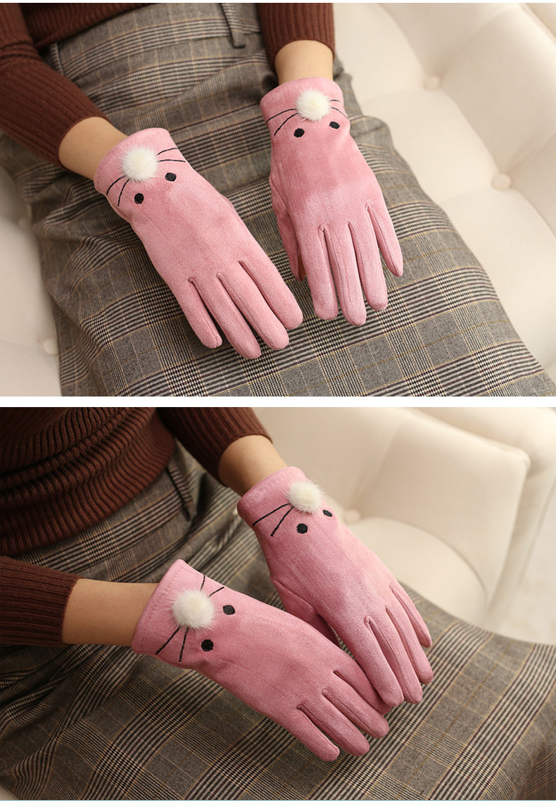 Gants pour femme CHARMING SMILE en Cachemire - Ref 3154105 Image 13