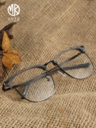 Kính râm của Halfuan kính nam khung phẳng ánh sáng mắt nữ lớn mặt gỗ vân gỗ khung kính retro có thể được trang bị thành phẩm cận thị
