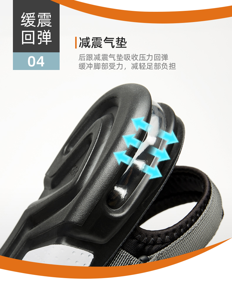 Trung tâm mua sắm giày nam Kangnai với cùng một đoạn mùa hè hở ngón Giày đi biển Velcro 11293116 Giày nam màu sắc phù hợp với dép thường - Sandal giày sục nam