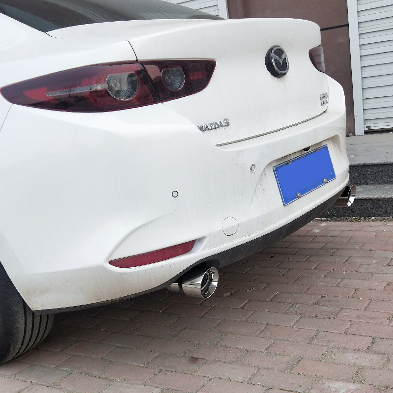 Suitable for 20 Mazda3 sub-generation Nancellatail larynx CX30 modified stainless steel exhaust pipe decoration