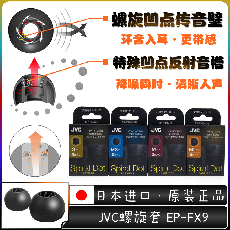 Jvc Spiral Case Ep-Fx9/Fx10 Spiral Dot++ Earbud Case Spiral Dot Gold Award Case