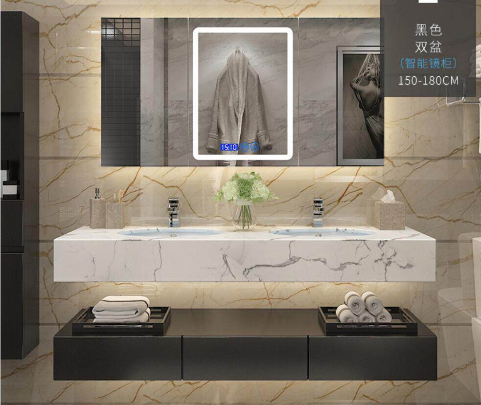 Modern Minimalist Suit Bath Cabinet Combined Bath Cabinet Makeup room washbasin washbasin Wash Basin Cabinet Smart Mirror Cabinet Customised