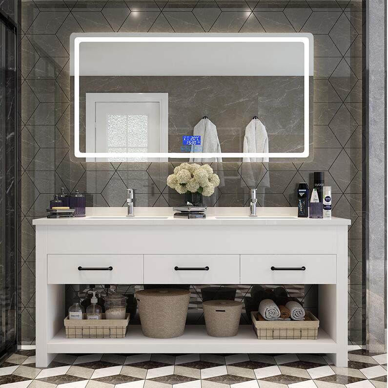 Nordic Bathroom Cabinet Combined Modern Simple Floor-Floor Solid Wood Bathroom Bathroom Bathroom Bathroom Toilet Toilet