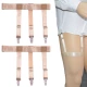 Đàn ông và phụ nữ áo sơ mi trắng cổ đùi phù hợp với áo sơ mi clip chống trượt garter đầm áo garter áo sơ mi