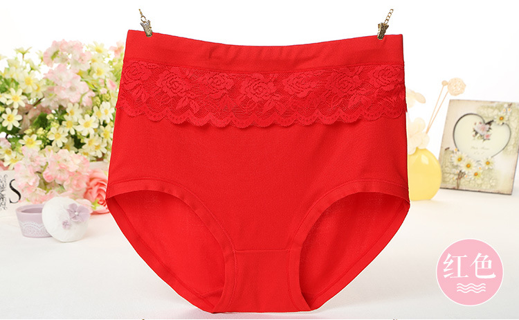 Kích thước lớn đồ lót nữ béo mm200 kg cotton cao eo béo mẹ cotton tóm tắt chất béo chị béo quần short đầu đồ lót nữ