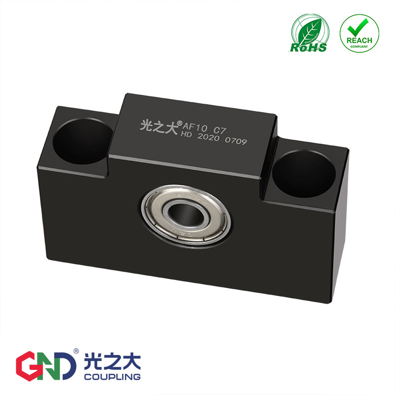 Large shaft instrumental ball bearing screw bearing seat fixed end supporting end AK10 screw precision supporting seat AF10