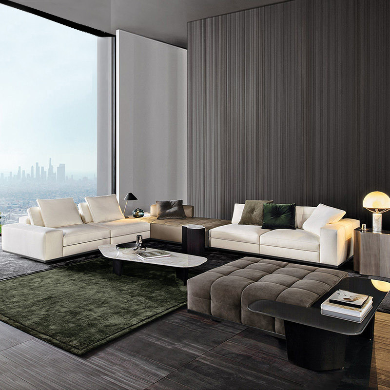 MINOT Lawrence sofa with the same style imported from Italy, custom-made villa large flat floor store in Shanghai