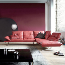 Koinor Italian Minimal Style Leather Down Cottage L Combination Villa Simple Modern Leisure Sofa Chair