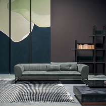 Italian light luxury L corner combination fabric sofa Italy baxter imported frosted skin modern simple cloth